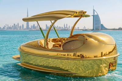Fibratek AquaFun Türkiye ELYS model, lacivert beyaz kompozit gövdeli, dört kişilik, motorlu açılır kapanır tavan sistemine sahip premium deniz bisikletinin açık ve kapalı görünümü.